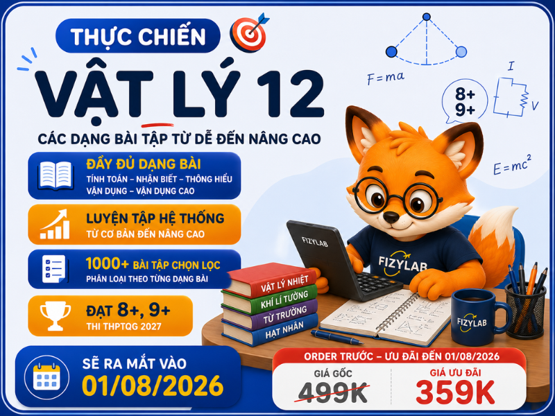 Bìa THỰC CHIẾN VẬT LÝ 12 (ĐẶT HÀNG TRƯỚC 01/08/26)